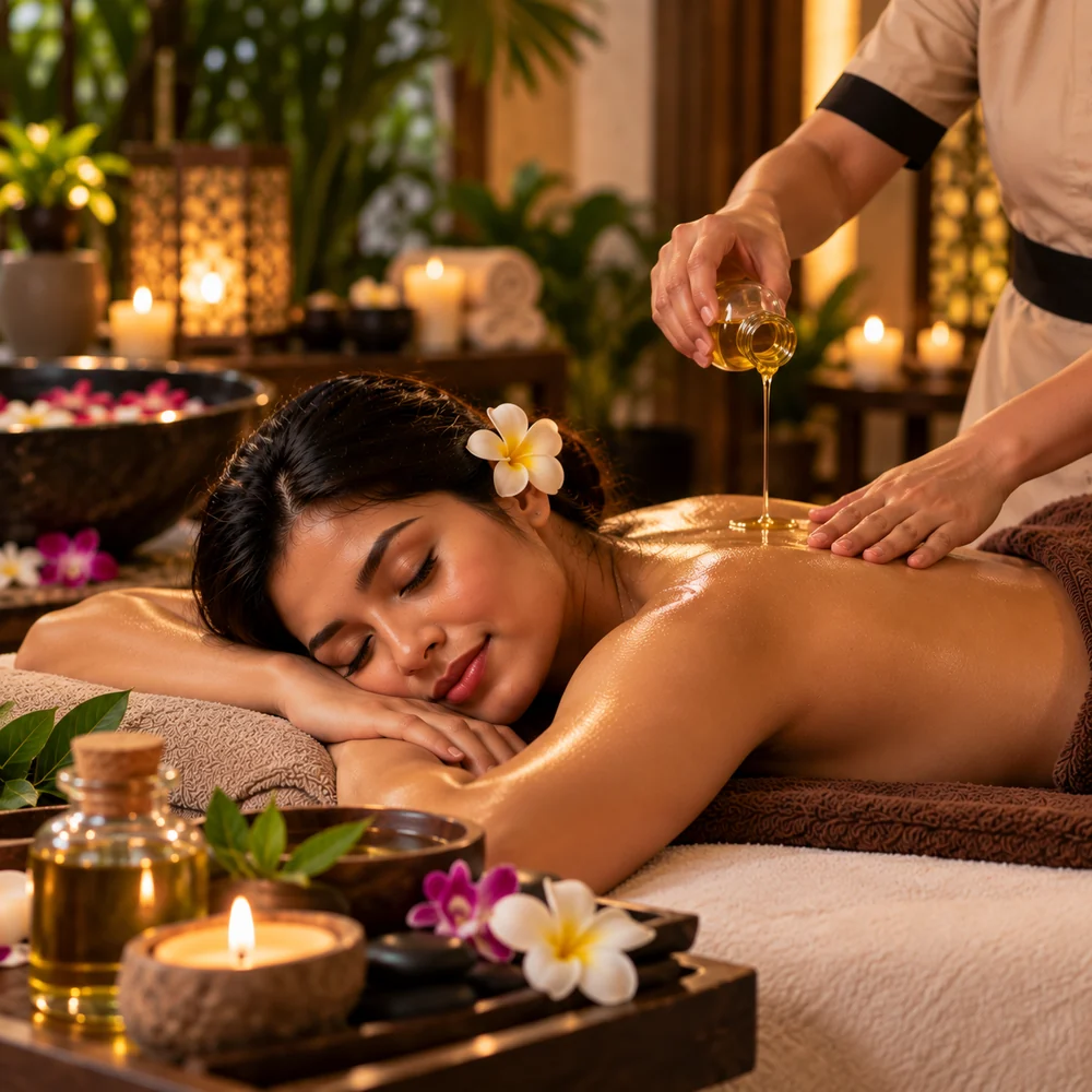 Aromatherapy massage in Gurgaon with a calm wellness setting